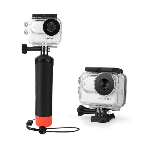 Waterproof Case&Floating Hand Grip Compatible with Insta360 GO 3, Protective