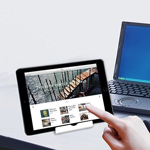 Tablet Stand, Adjustable Portable Desktop Holder, Foldable Dock for Silver