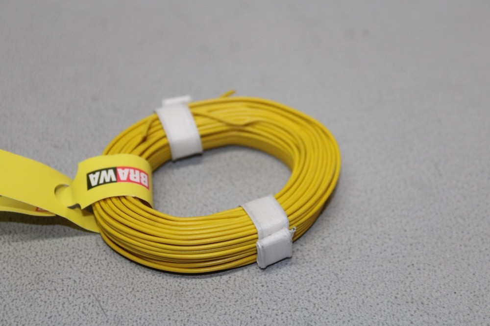 BRAWA 3141 Switch Wire Yellow H0 Scale Model Train Control Accessory