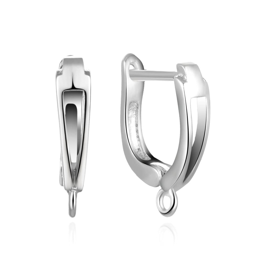 4pcs Authentic Sterling Silver Leverback Earring Hooks Strong Dangle Ear Wire...