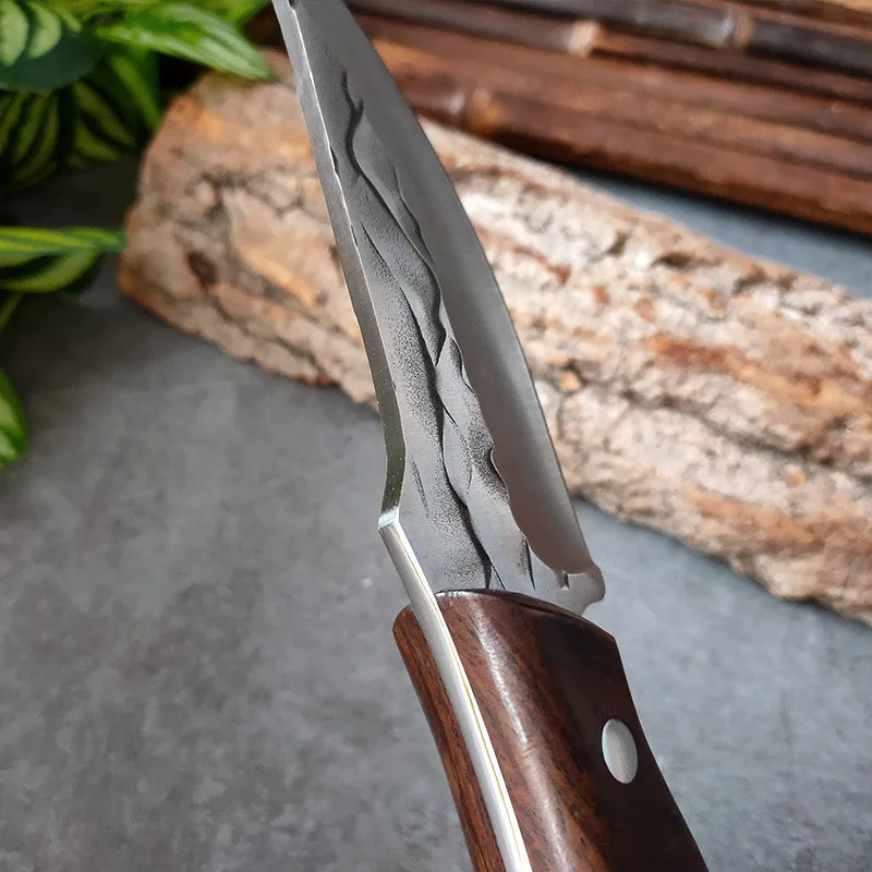 Hand-Forged Bone Sharpener Boning Knife
