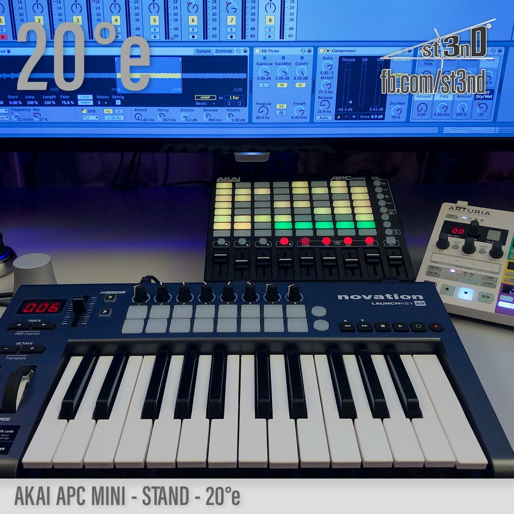 AKAI APC mini - elevated STAND - 20 deg - 3D printed - 100% Buyer Satisfaction
