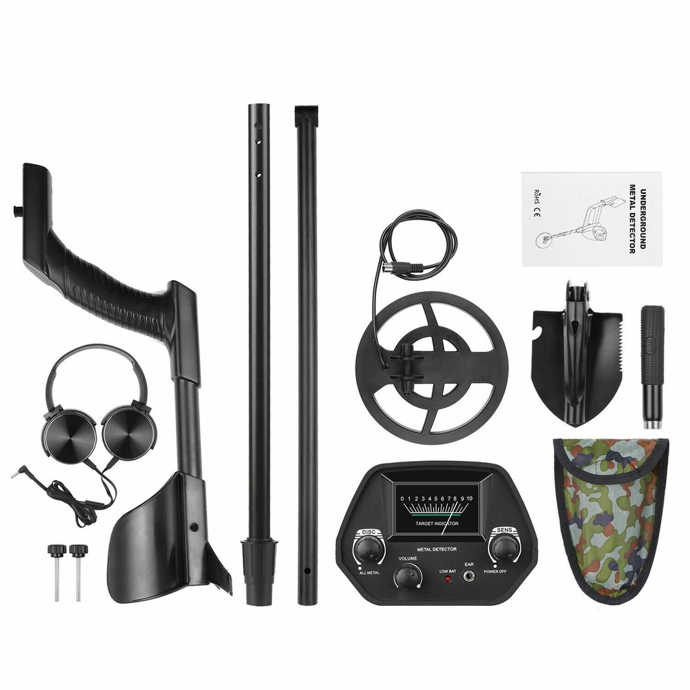 Bounty Hunter Metal Detector with Pinpointer Gold 8 INCH Professional Sensor LCD