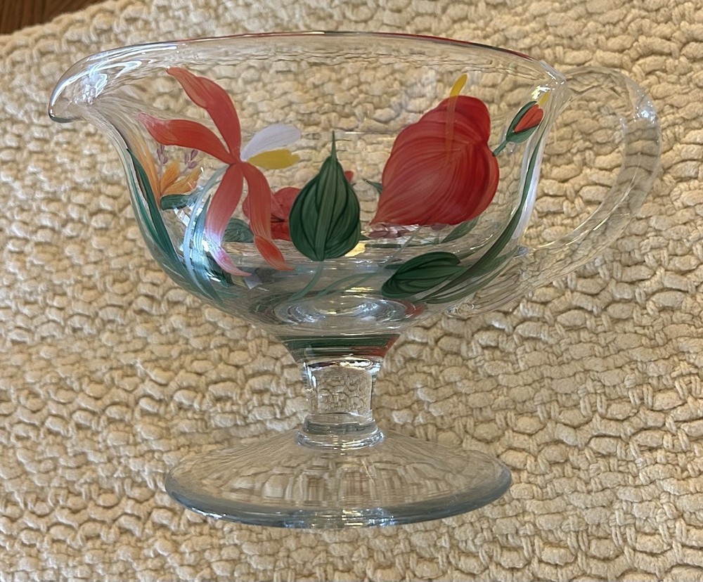 Hand Painted Pitcher/Gravy Boat