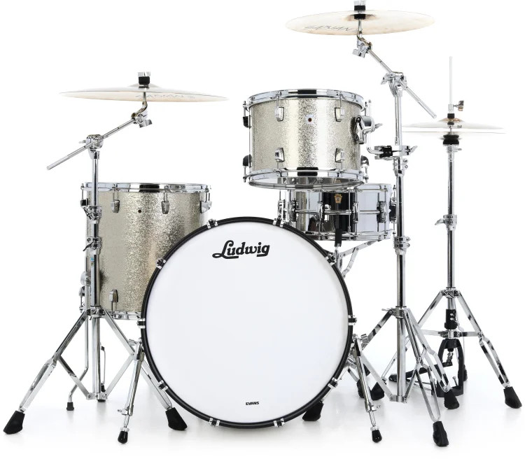 Ludwig NeuSonic 3-piece Shell Pack - Titanium Super Sparkle