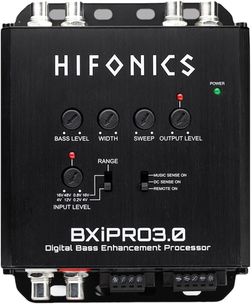 BXIPRO3.0 Bass Enhancer, Digital Processor with Dash Mount Remote Control, In...