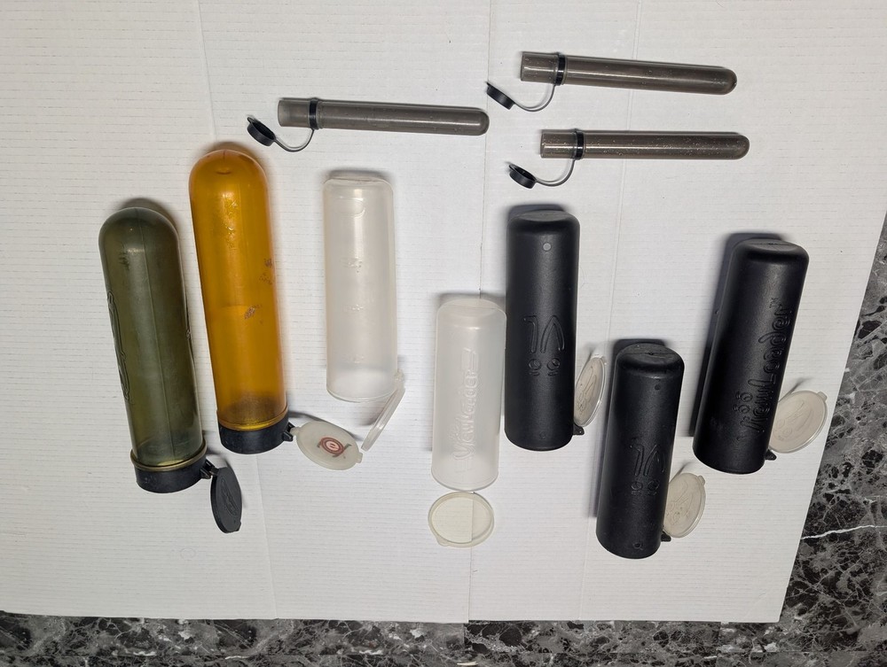 ViewLoader Paintball Pod Set 7 Pods 4 Inserts Used Mixed Colors VL Loader Bundle