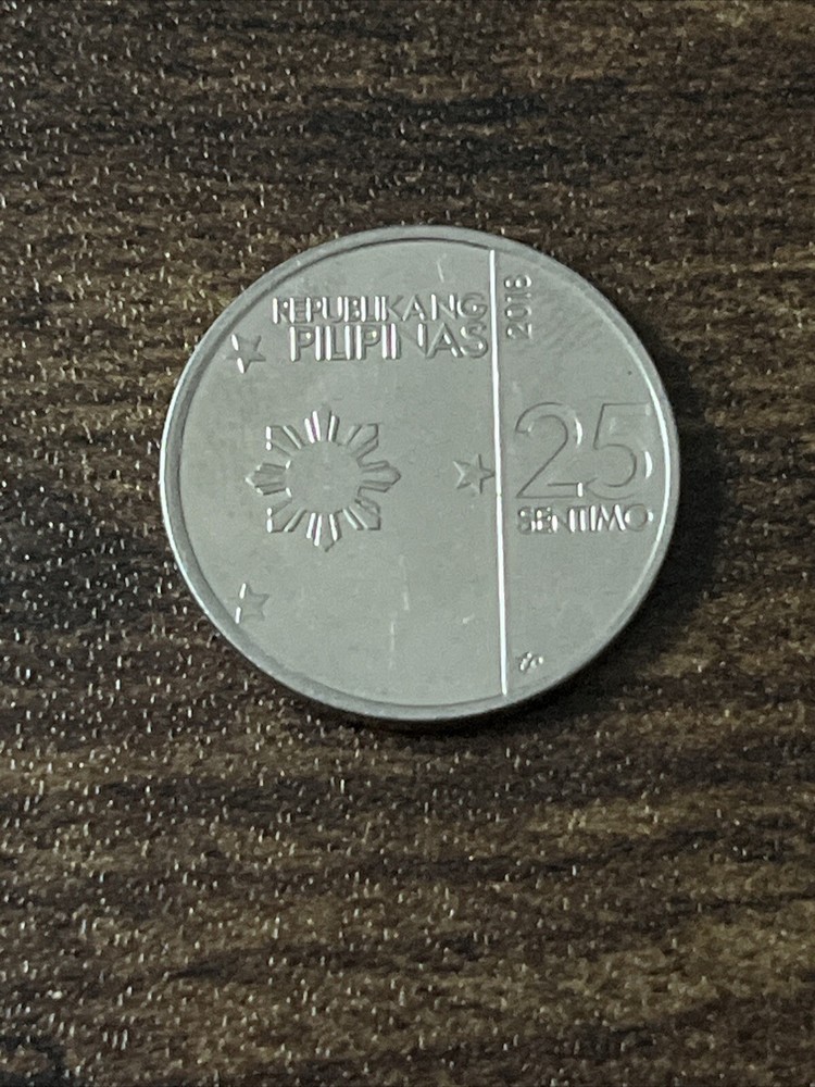 2018 Philippines 25 Sentimo Actual Coin TK6256*