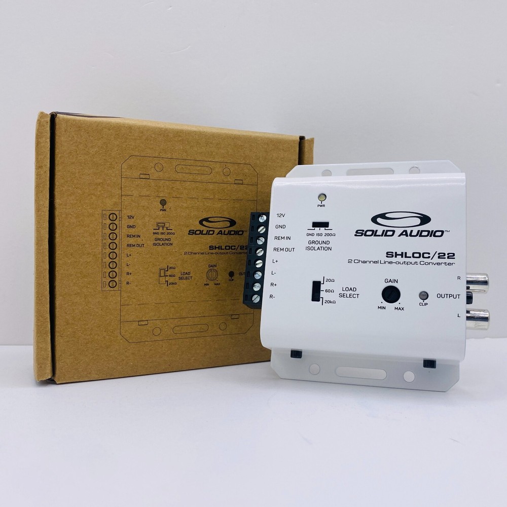 Solid Audio 2-Channel Active Line Output Converter with Auto Turn On SHLOC/22
