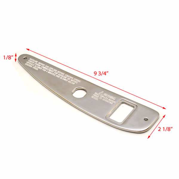 Ski Centurion Boat Blank Switch Panel | Avalanche AVA-SS9 Stainless