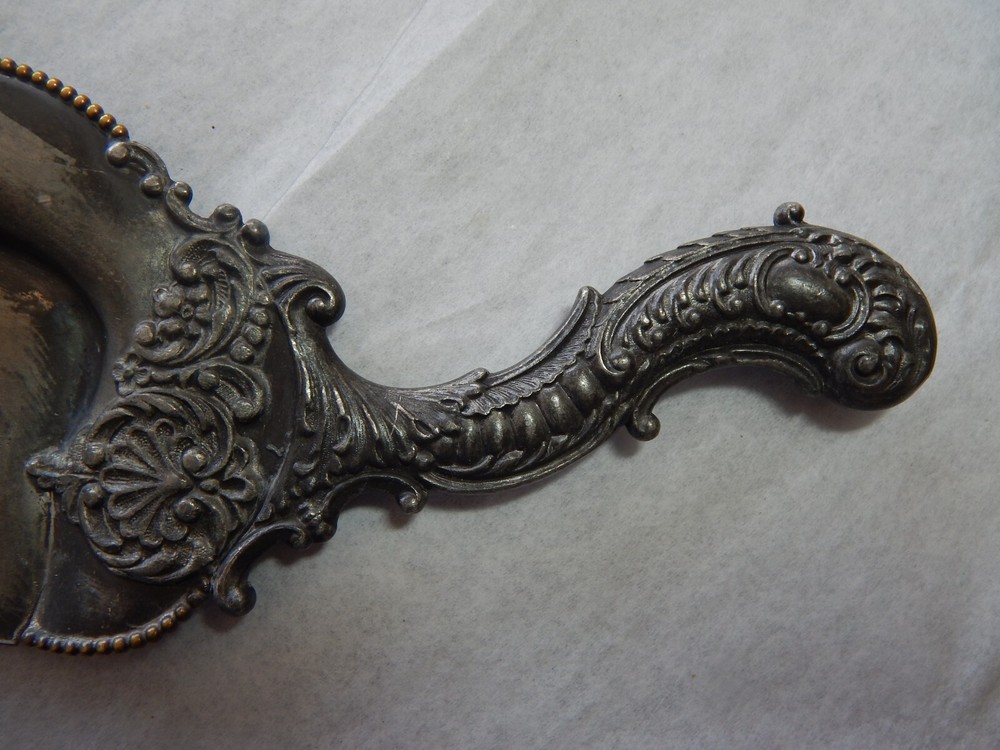 Antique Victorian E.G. Webster & Son Silverplated Crumb Catcher