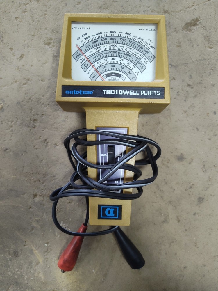 Vintage Auto-Tune Tach Dwell Points Tester