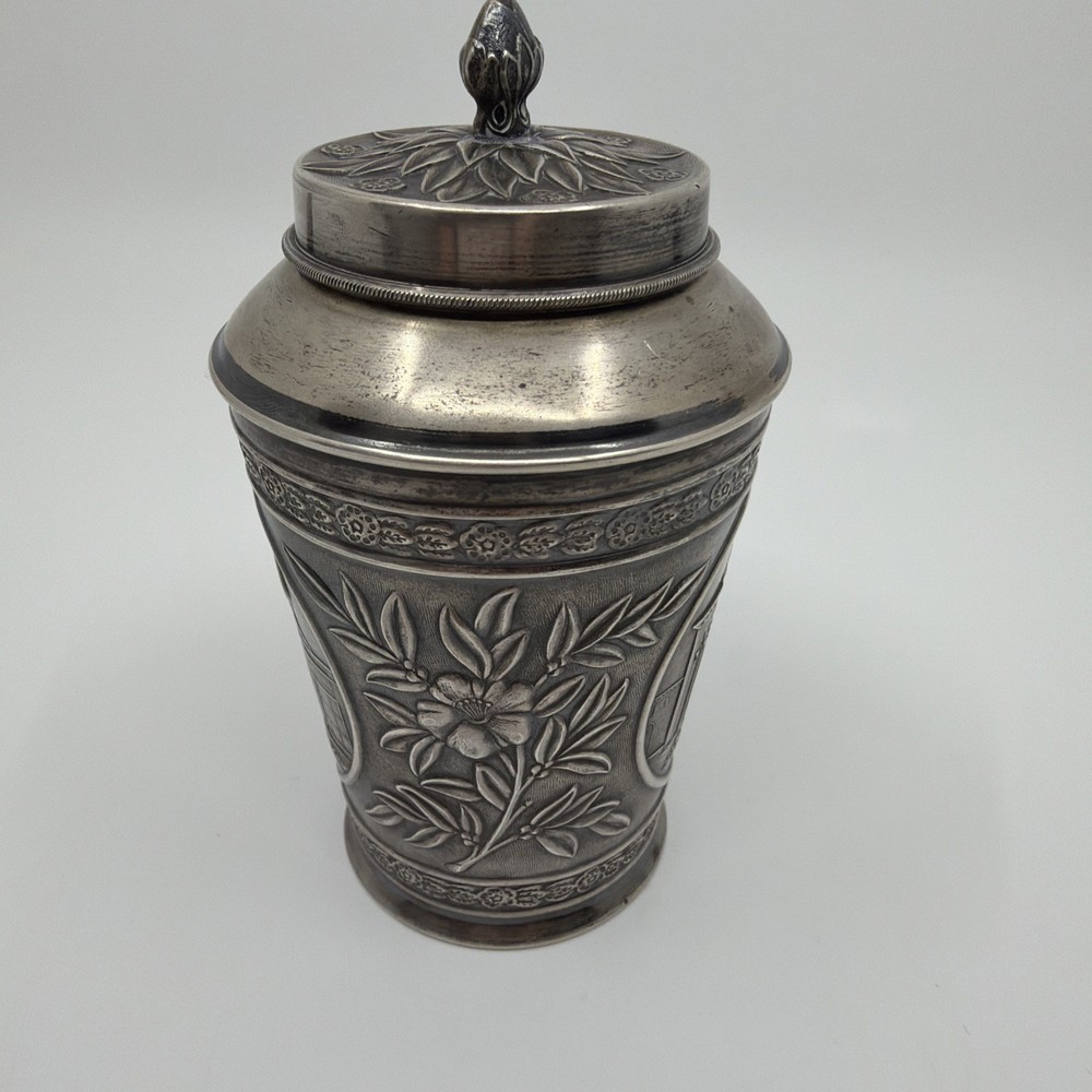 Silver Russian Beaker With Lid