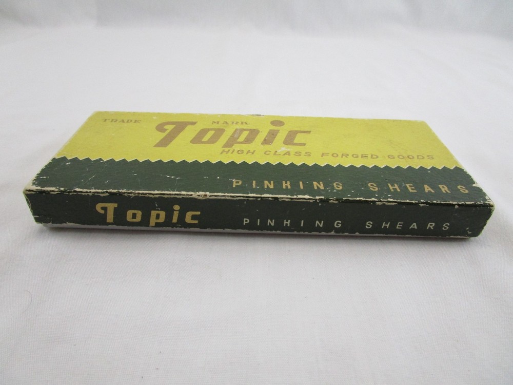 Topic Pinking Shears Zig Zag Scissors 10M #2 Original Trade Mark Box