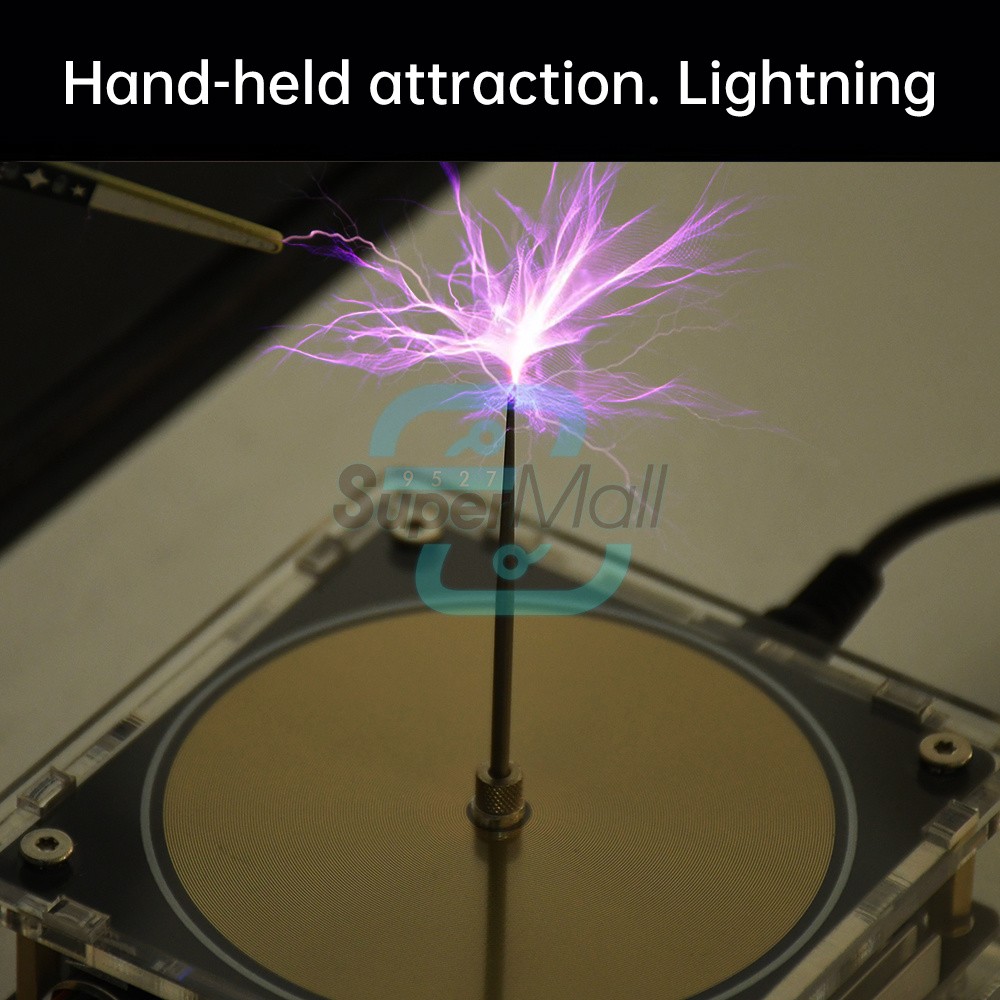 Bluetooth Music Tesla Coil Plasma Loudspeaker Touchable Artificial Lightning DIY