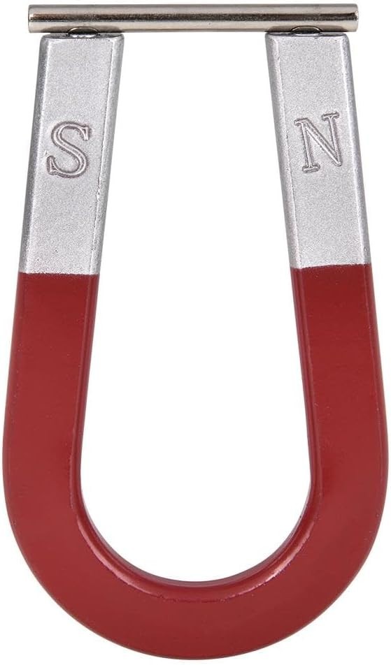 Metal Horseshoe Magnet (4 Inch) Strong Educational Science Tool for Learning Fun