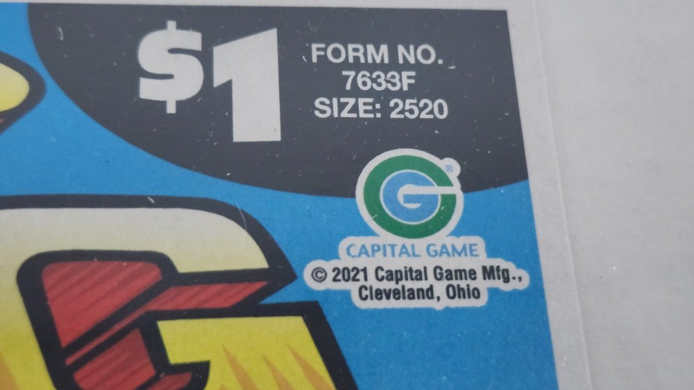 sealed pull tab ticket game The Top Dawg-2520 count