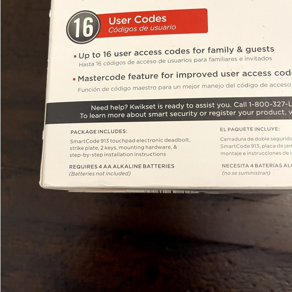 Kwikset SmartCode 913 Touchpad Electronic Deadbolt Keyless Entry NO KEYS