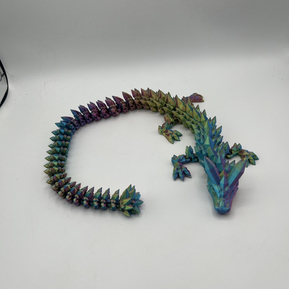 3-D Printed Color, Shifting Dragon