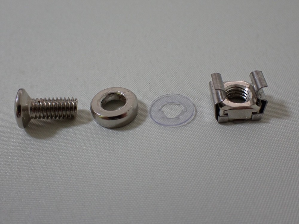 100 Pcs M6 Mounting Screws and Cage Nuts for Server Rack