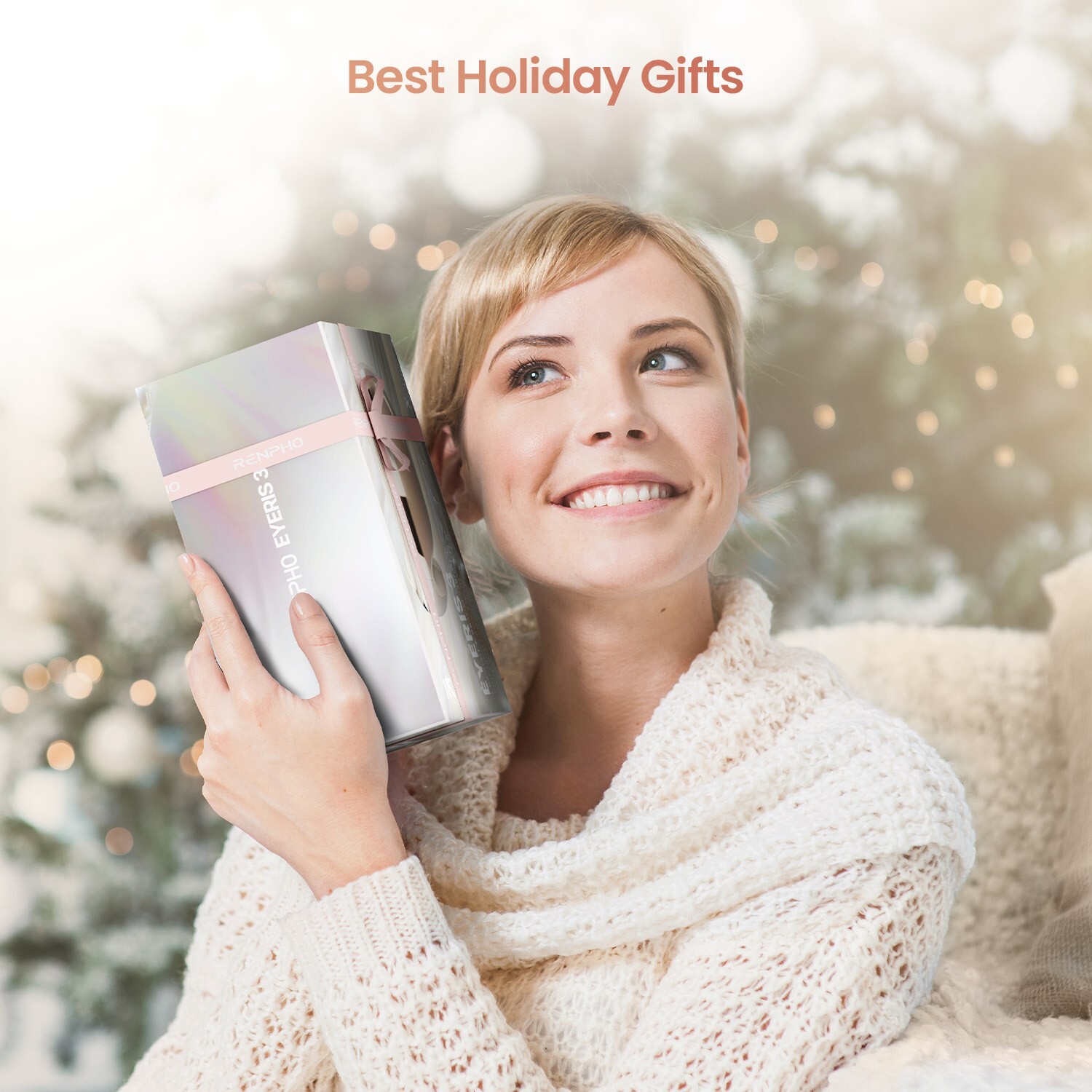 RENPHO Eye Massager with Heat & Cooling, Eyeris 3 Voice Control Gift Friend Mom