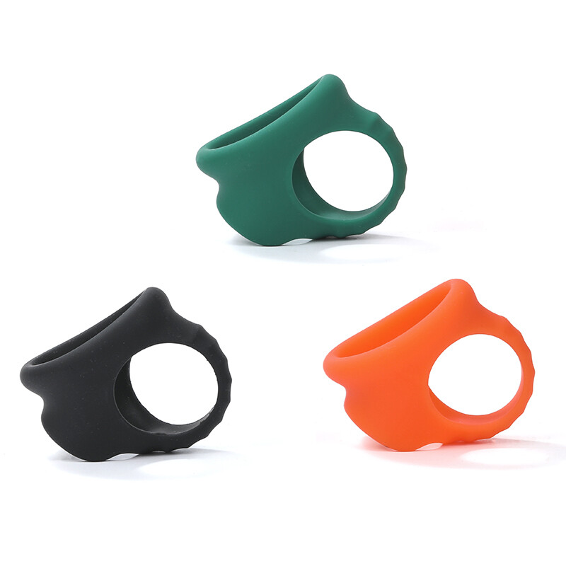 Silicone Ball Scrotum Stretcher Enhancer Squeeze Testicle Ring-Delay-Ejaculation
