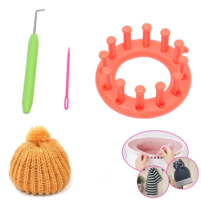 Circular Knitter Knitting Loom Needle Hook Sweater Hat Wool Making Craft Tool