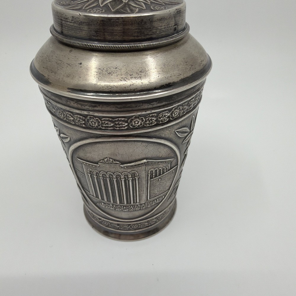 Silver Russian Beaker With Lid