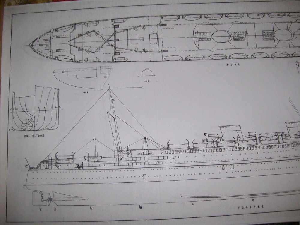 BRITANNIC liner ship model boat plans