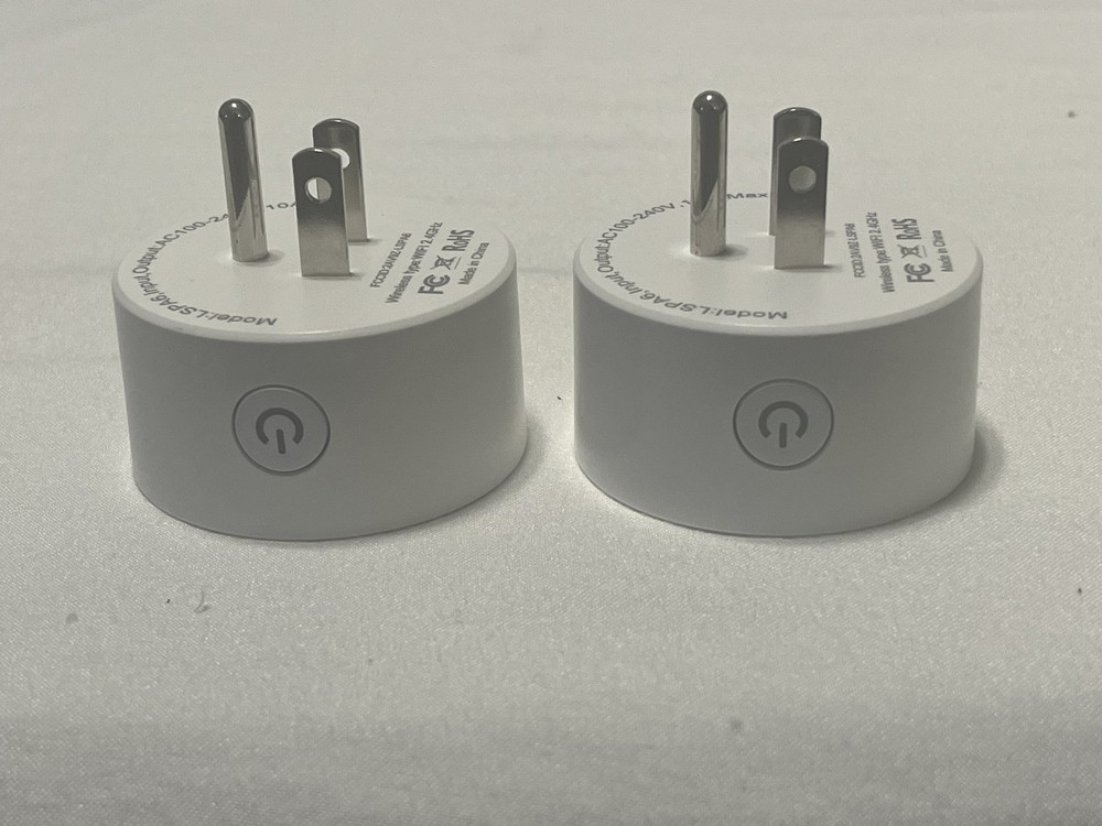 2 PACK Mini Smart 2.4G Wifi Plug Socket Outlet Work Alexa&Google Home Assistant