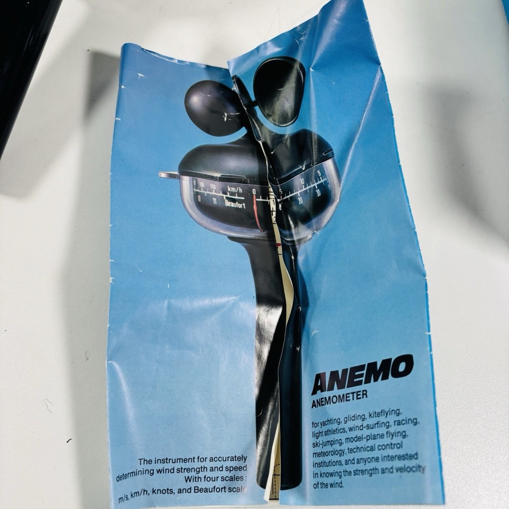 Rare Anemo Deuta Handheld Wind Meter Anemometer - Made In West Germany Boxed