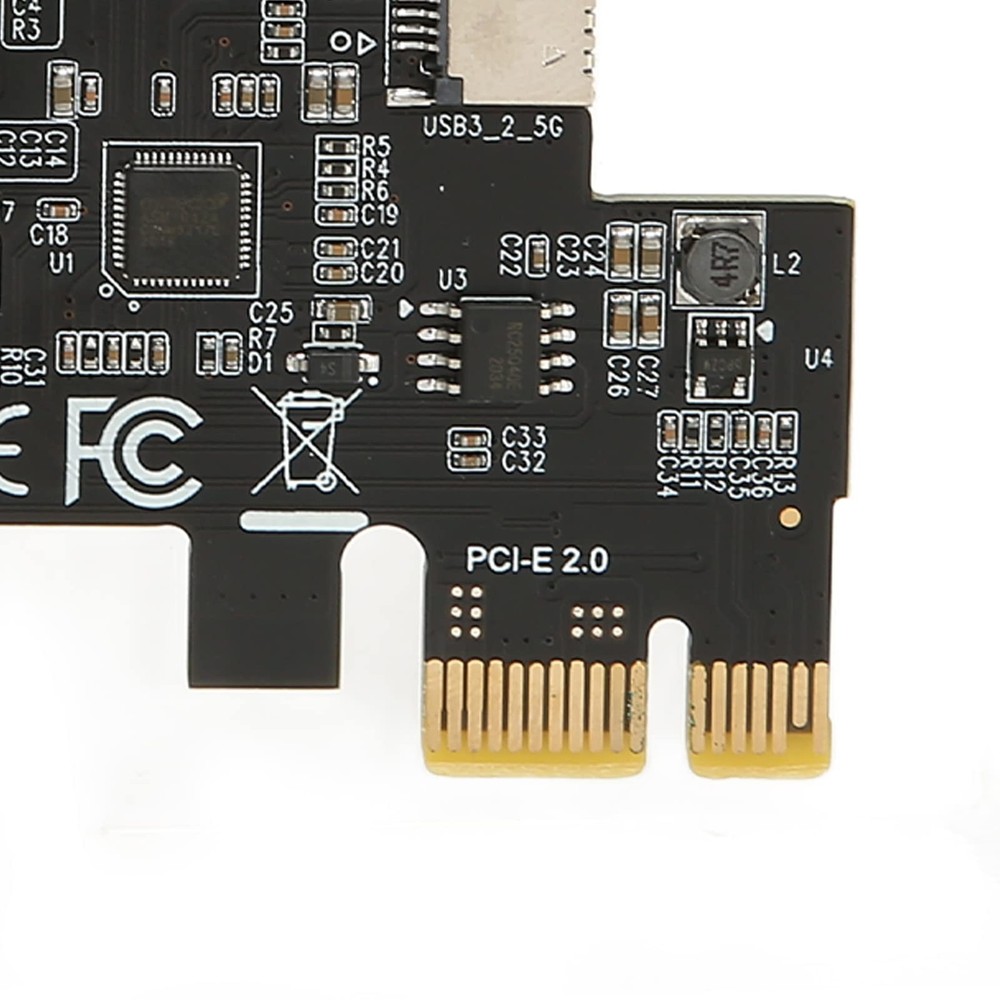 PCIe To USB 3.2 Expansion Card 5Gbps Type C Front Panel Adapter X1 To Type E