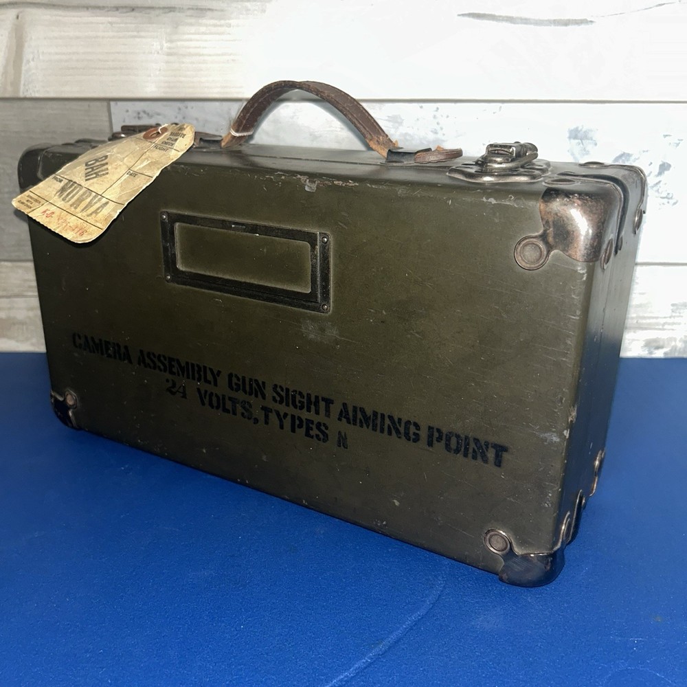 WWII US ARMY AIR FORCES Camera Gun Sight Aiming Point Tool Storage Case