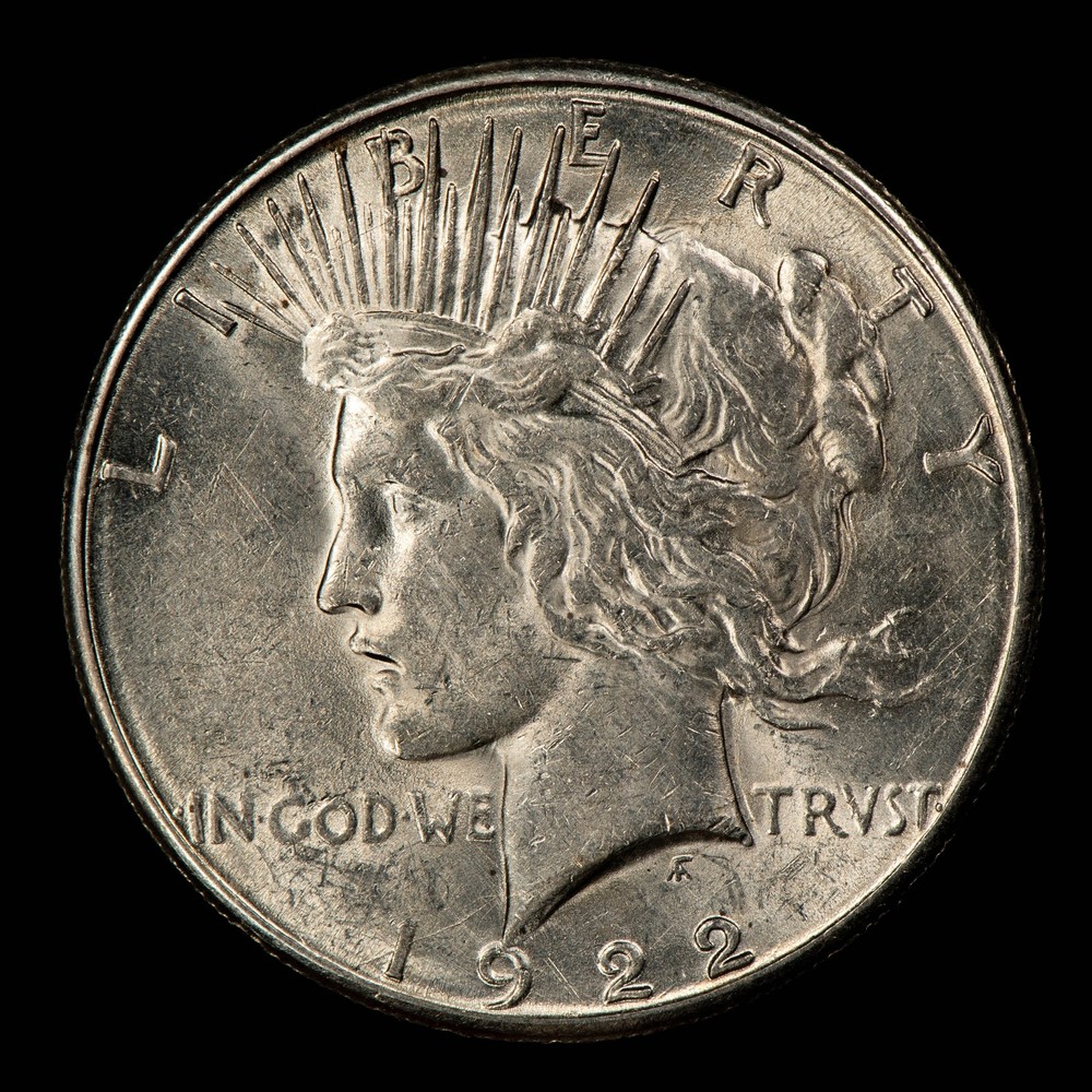 1922-S $1 Silver Peace Dollar - Luster - UNC - SKU-D6961