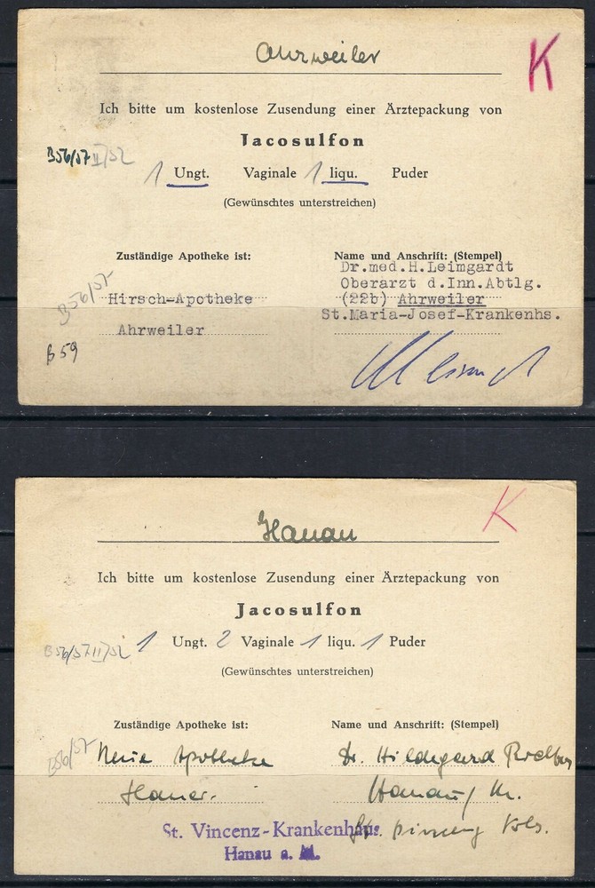 B&D: Germany ten (10) postwar covers and cards--fresh
