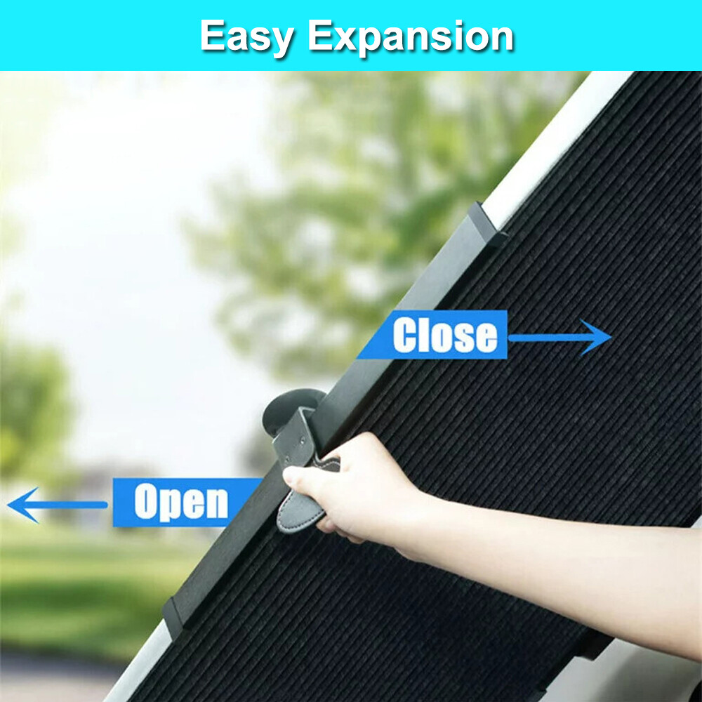 Retractable Car Windshield Sun Shade Auto Front Rear Window Visor UV Block Cover