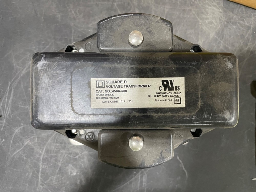 SQUARE D Voltage Transformer, 450R-288 class 4210 USED