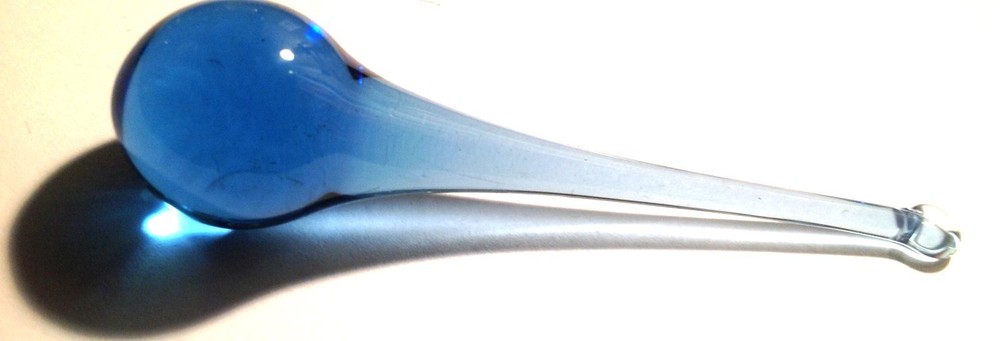 Raindrop Glass Crystals 100MM Blue - 1 PC (P109)