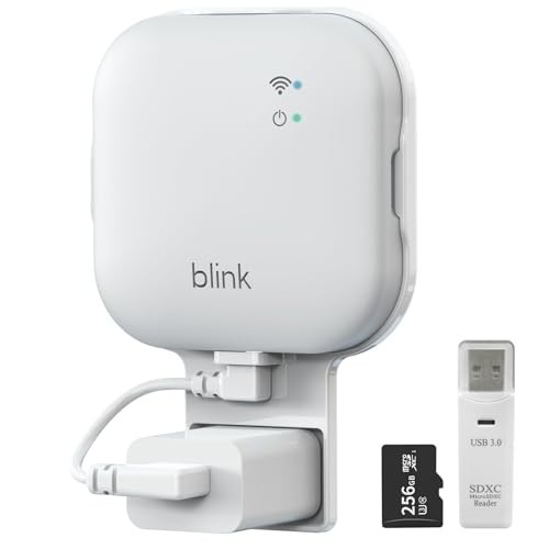 256GB MicroSD Card & No-Drill Mount for Blink Security Cameras, USB-C Cable, SD