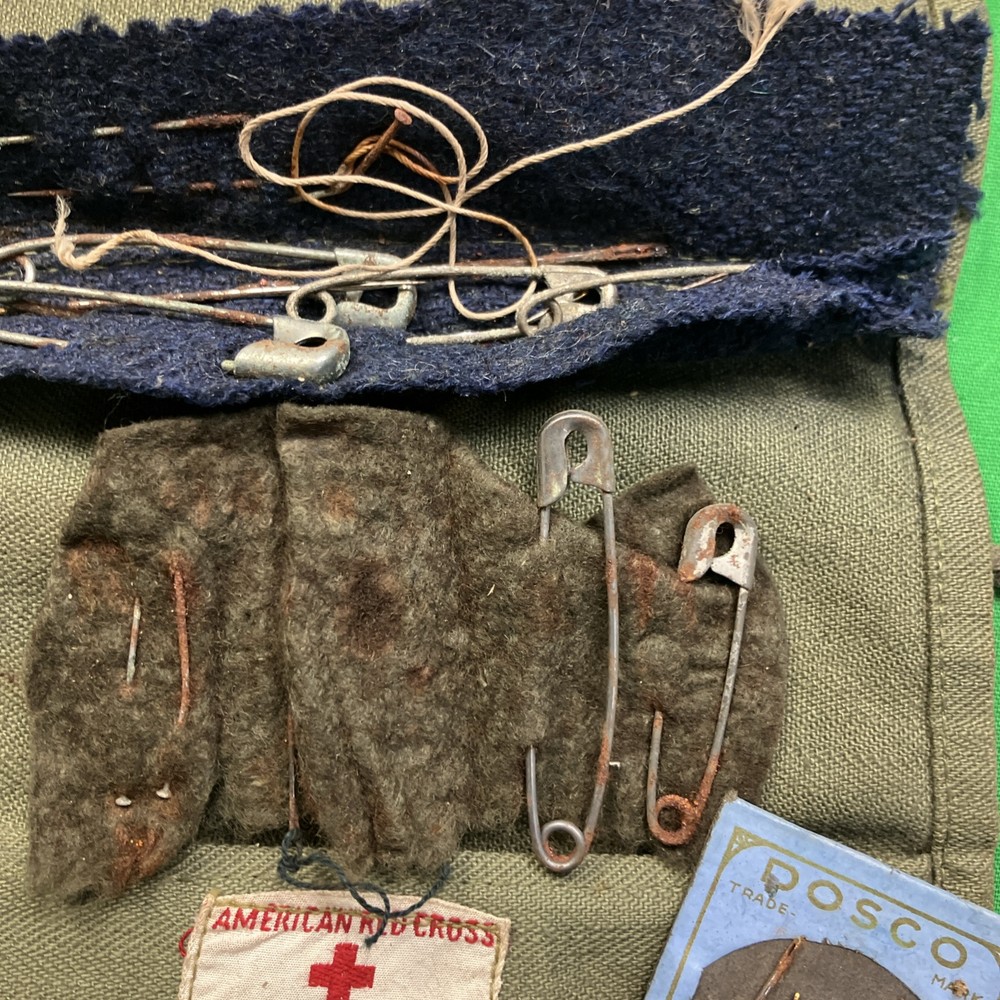Vintage WW2 American Red Cross Sewing Kit 8-a #19
