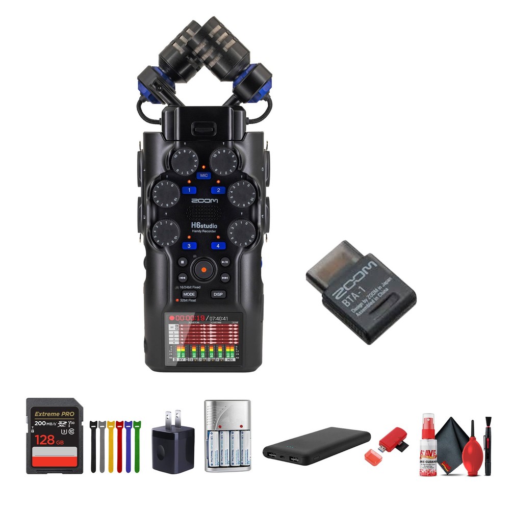 Zoom H6studio 8-Track 32-Bit Float Handy Recorder
