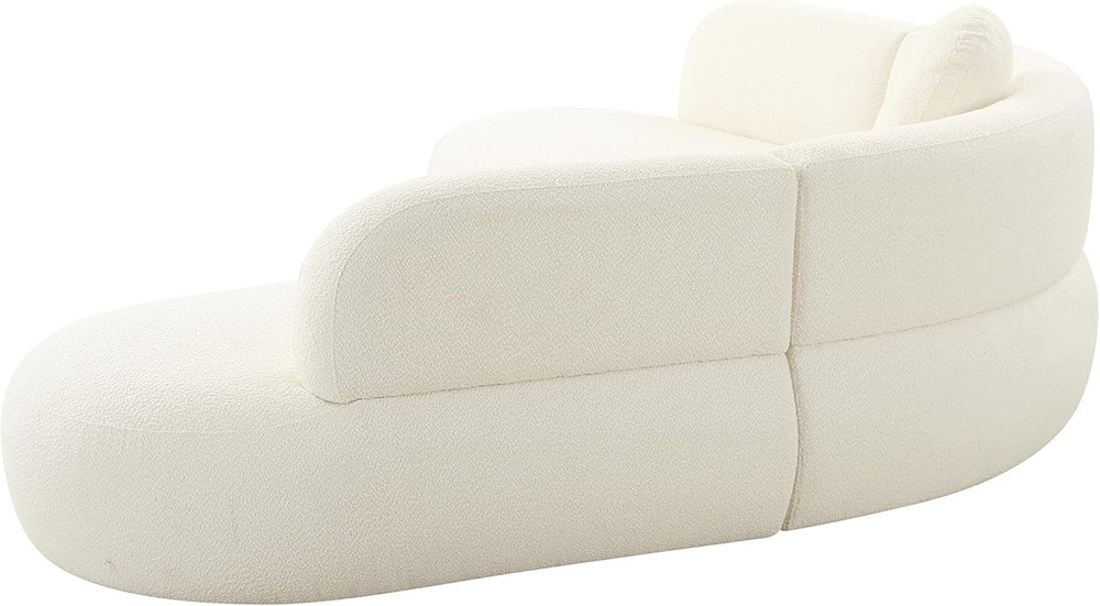 Broohah Cream Boucle Sectional