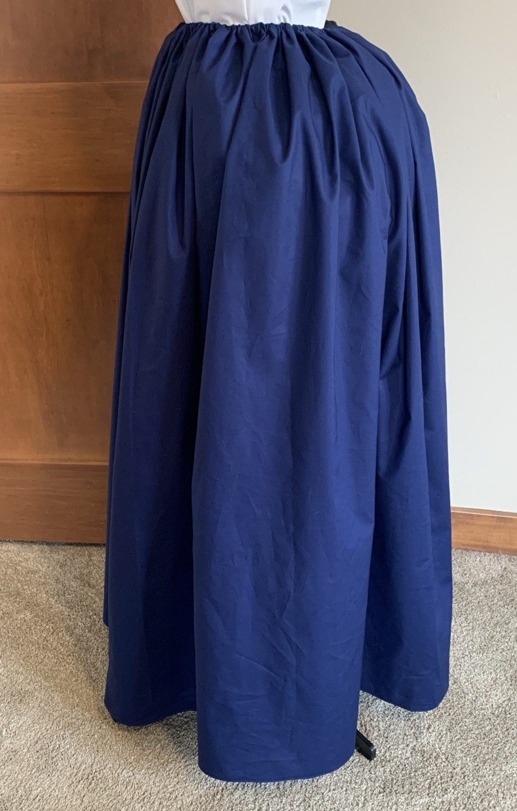 Outlander Skirt.Drawstring , One Size. 100% Cotton. Colonial, Pioneer, Petticoat