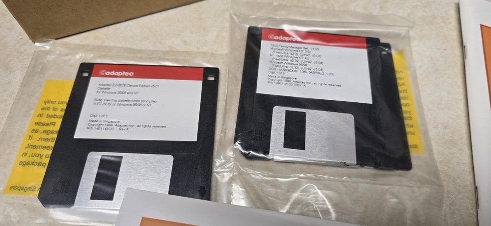 Adaptec AHA-2940 Ultra Kit SCSI Adapter & Software Complete New