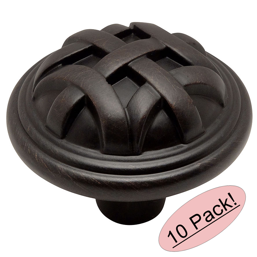 *10 Pack* Cosmas Oil Rubbed Bronze Cabinet Knobs #7064ORB