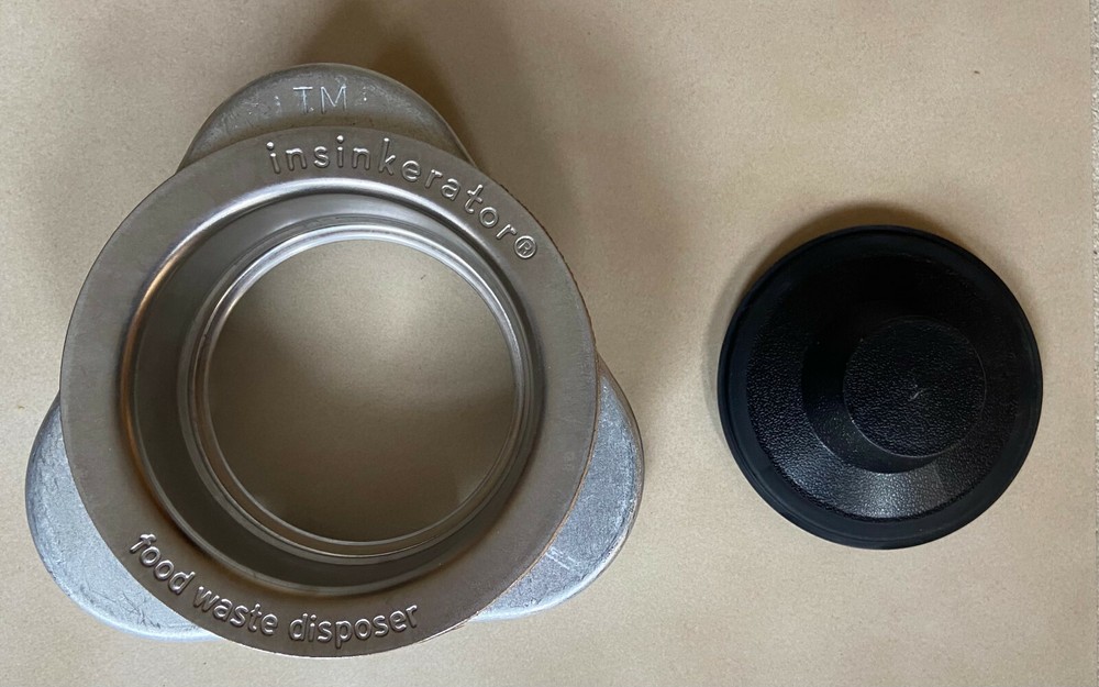 Insinkerator Garbage Disposal Mounting Collar Flange Stainless Ring w/ stopper
