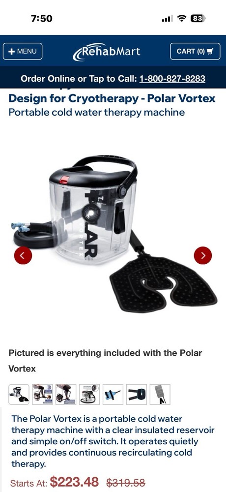 Polar Vortex Cold Therapy System By Pain Management Technologies ￼