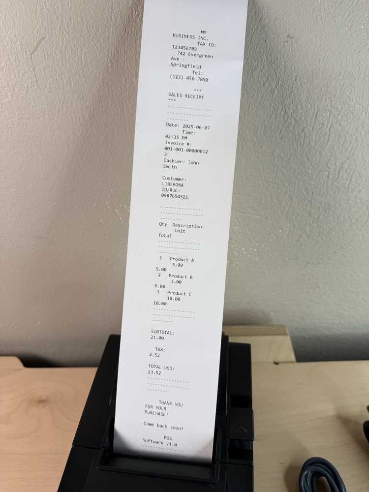 Star Micronics TSP100 futurePRNT Thermal POS Receipt Printer