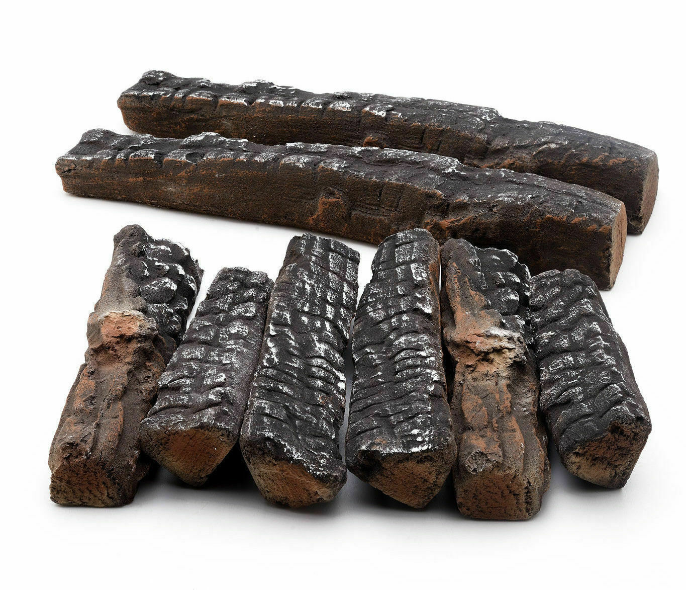 4 5 8 9 10 Pcs Ceramic decorative Log for Gas Pronane firepit Fireplace, stoves