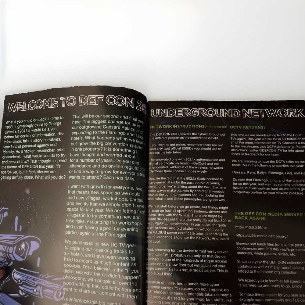 DEFCON 26 Booklet (no badge)